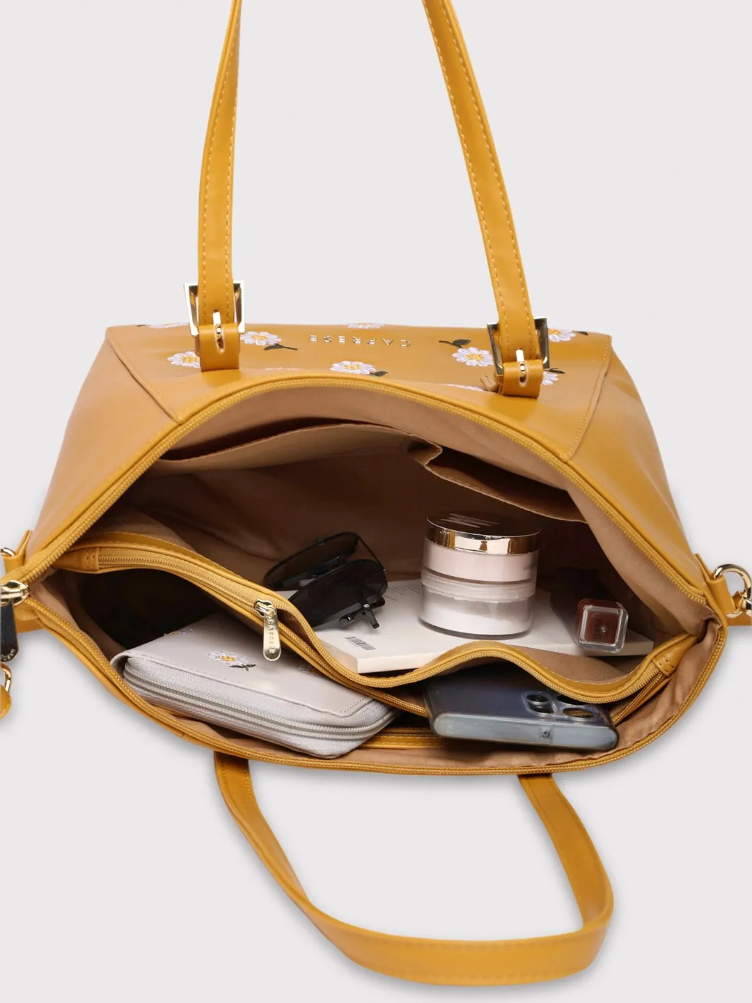 Caprese Kyle Satchel Medium Ochre