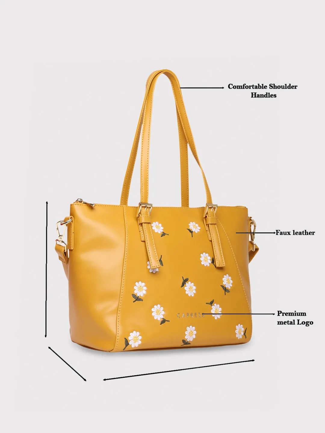 Caprese Kyle Satchel Medium Ochre