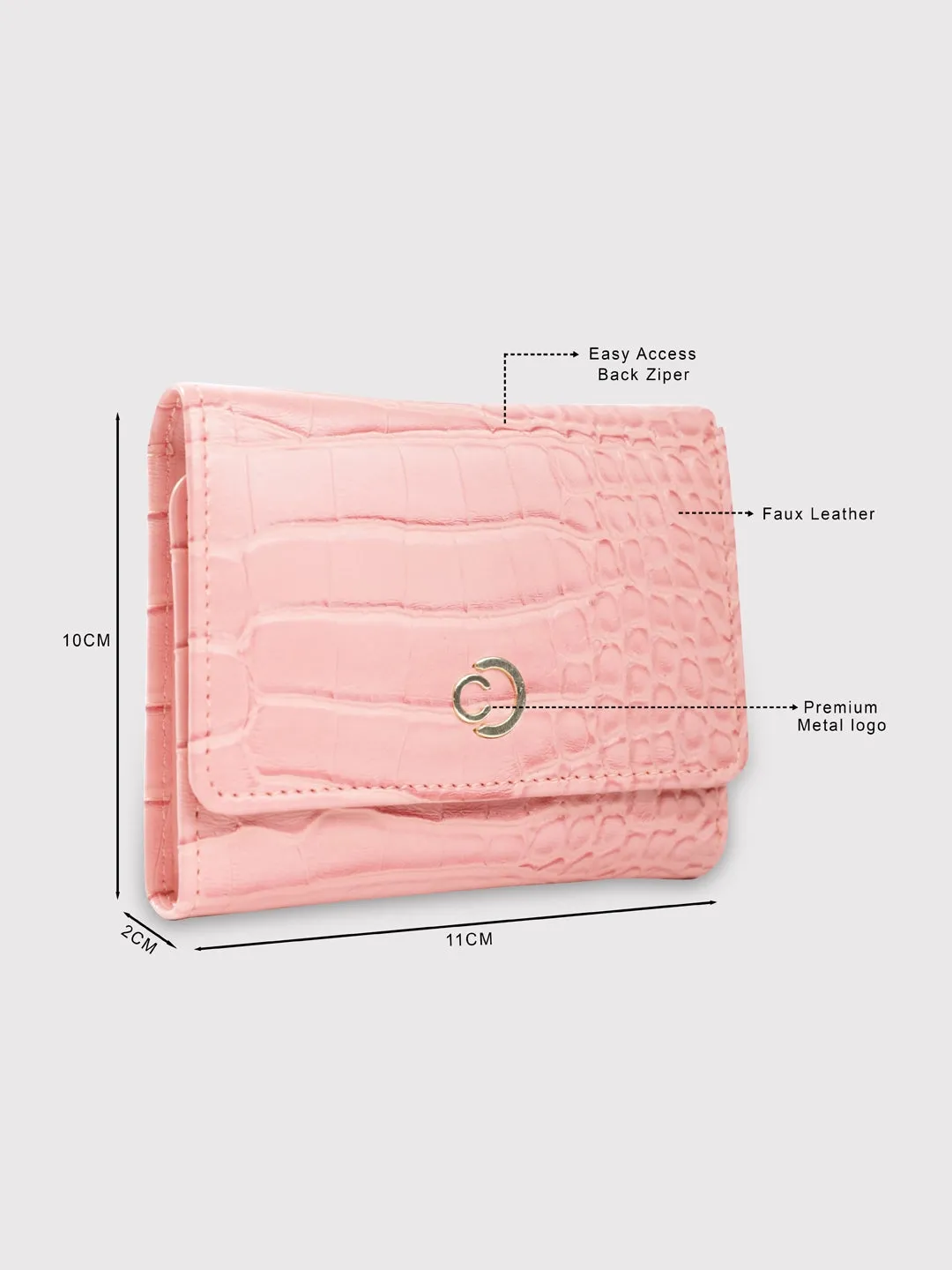 Caprese Luna Wallet Small Trifold Lilac