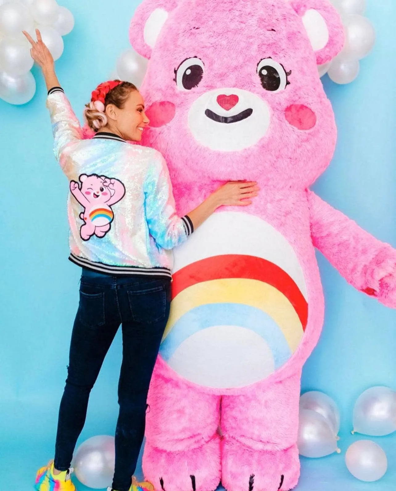 Care Bears Cheer Bear Sequin Bomber