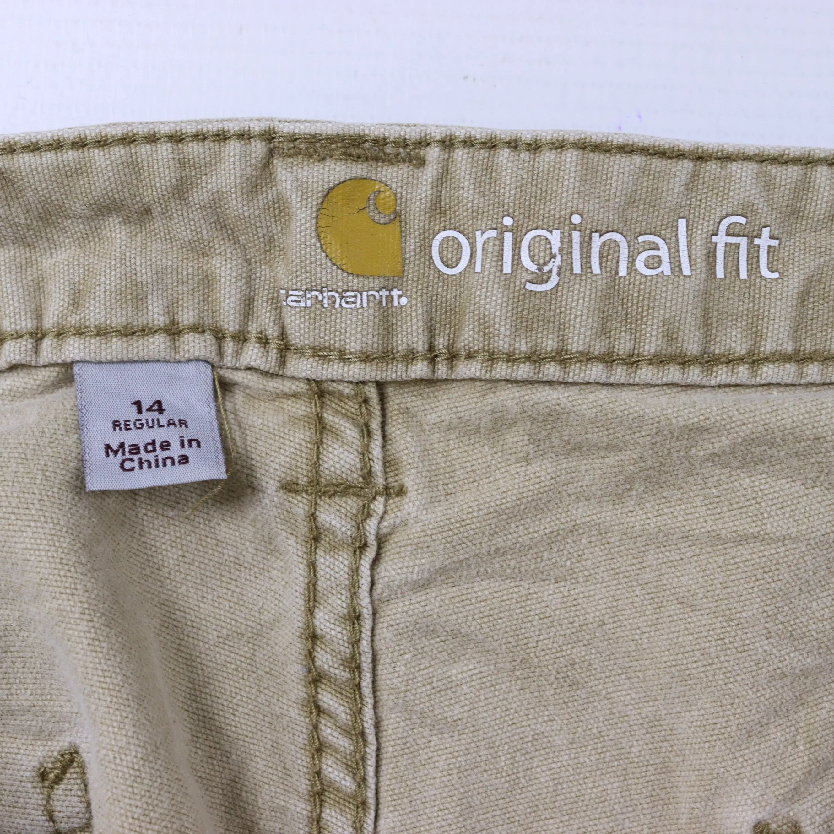 Carhartt Beige Original Fit Work Trousers