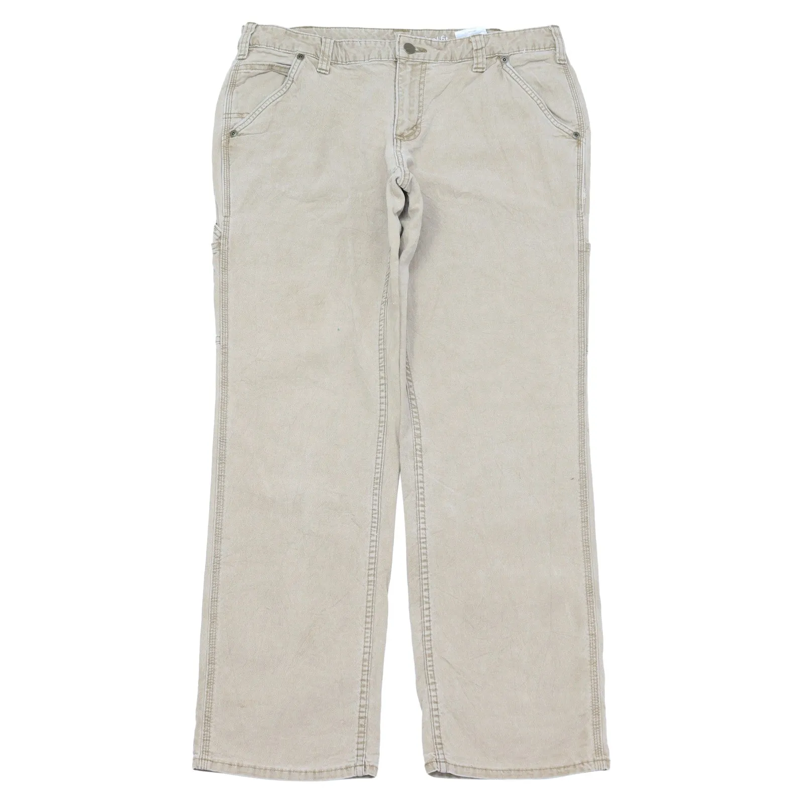 Carhartt Beige Original Fit Work Trousers