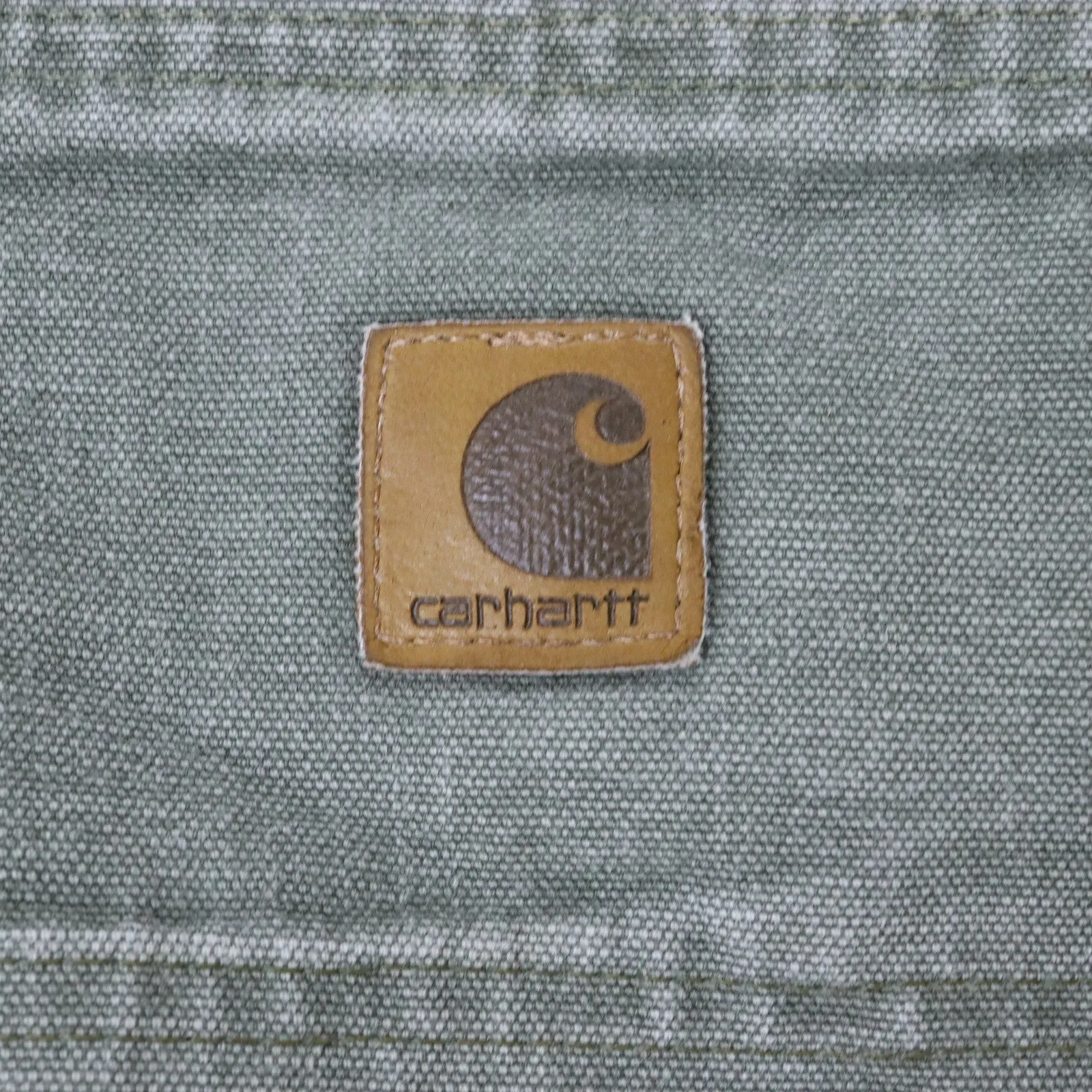 Carhartt Green Flannel Lined Work Trousers