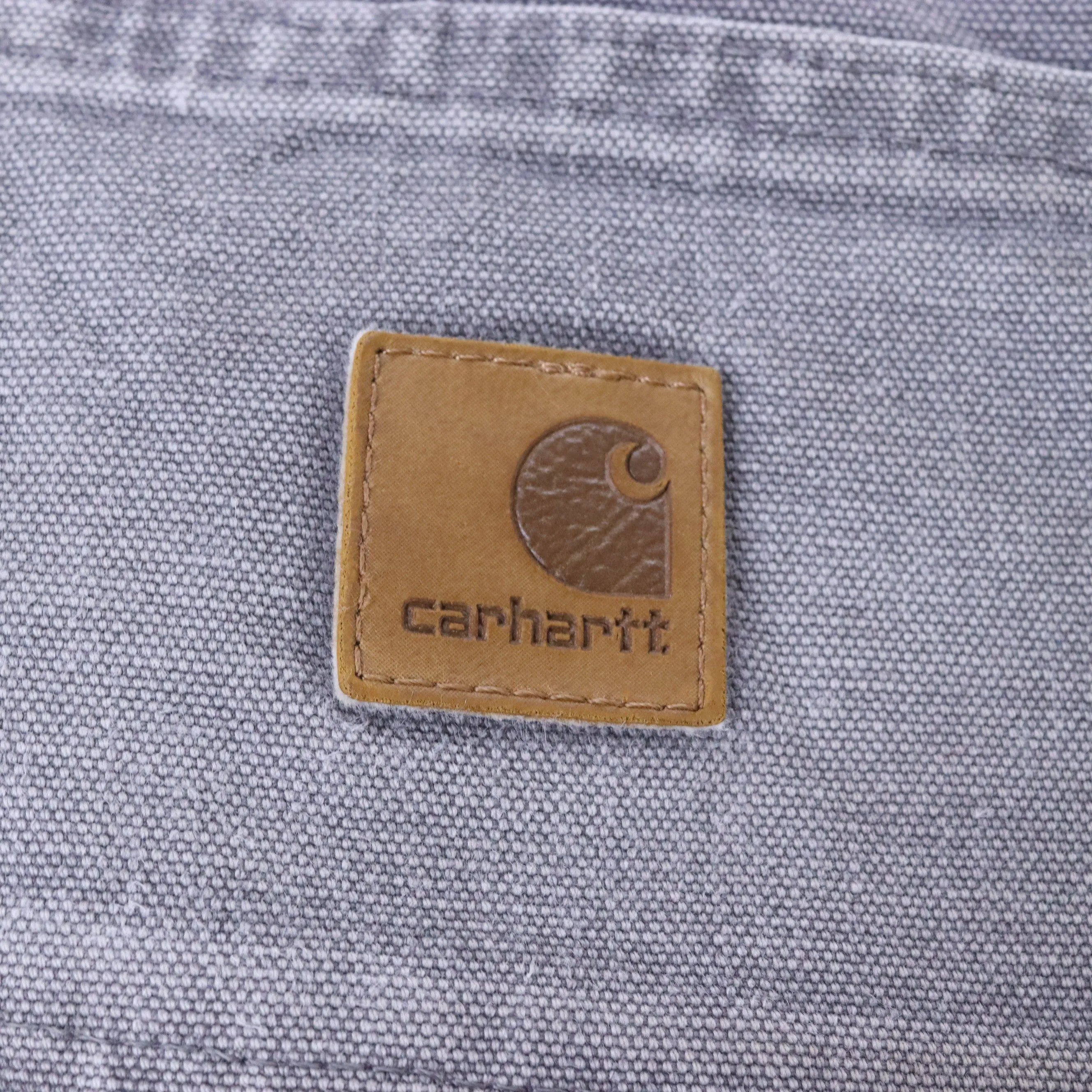 Carhartt Off White Distressed Work Trousers