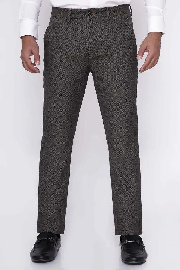 CASUAL PANT CROSS POCKET SLIM FIT GREY BLACK