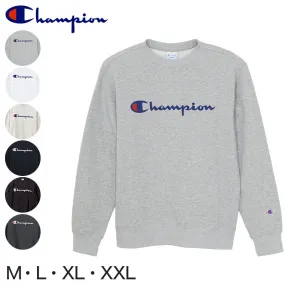 Champion 裏毛クルーネックロゴプリントスウェットシャツ M～XXL (チャンピオン 丸首 裏毛 パイル トレーナー 秋 冬 メンズ 男性) (在庫限り)