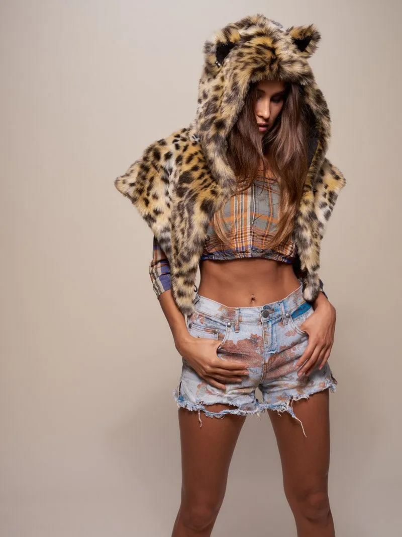 Cheetah Faux Fur SpiritHoods Shawl