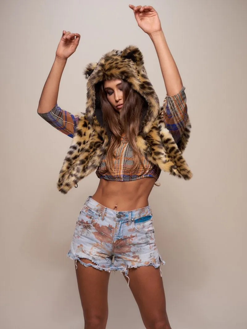 Cheetah Faux Fur SpiritHoods Shawl