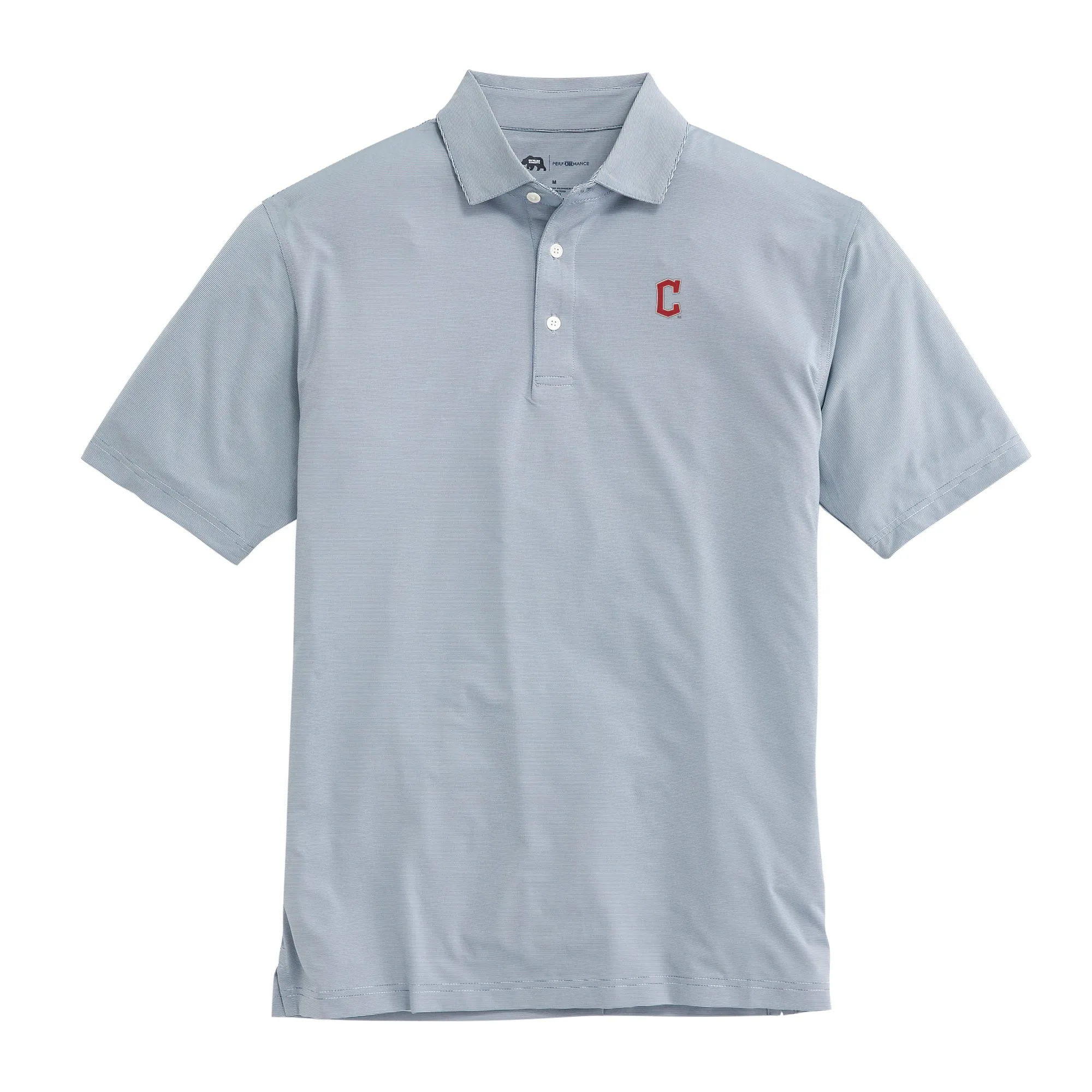 Cleveland Guardians Hairline Stripe Performance Polo