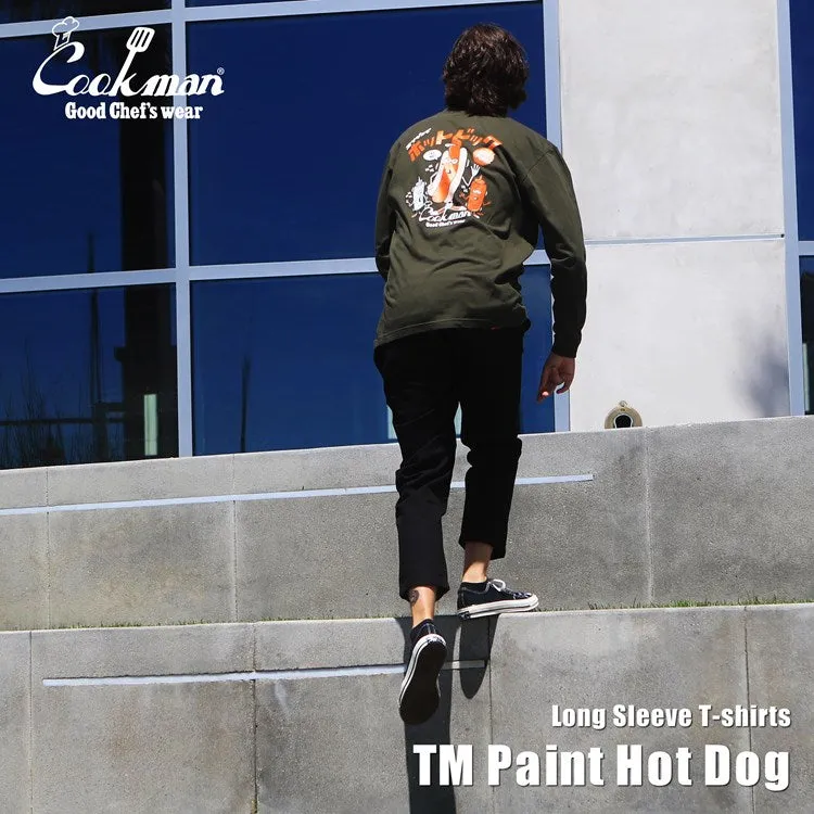 Cookman Long Sleeve Tees - TM Paint Hot Dog : Green