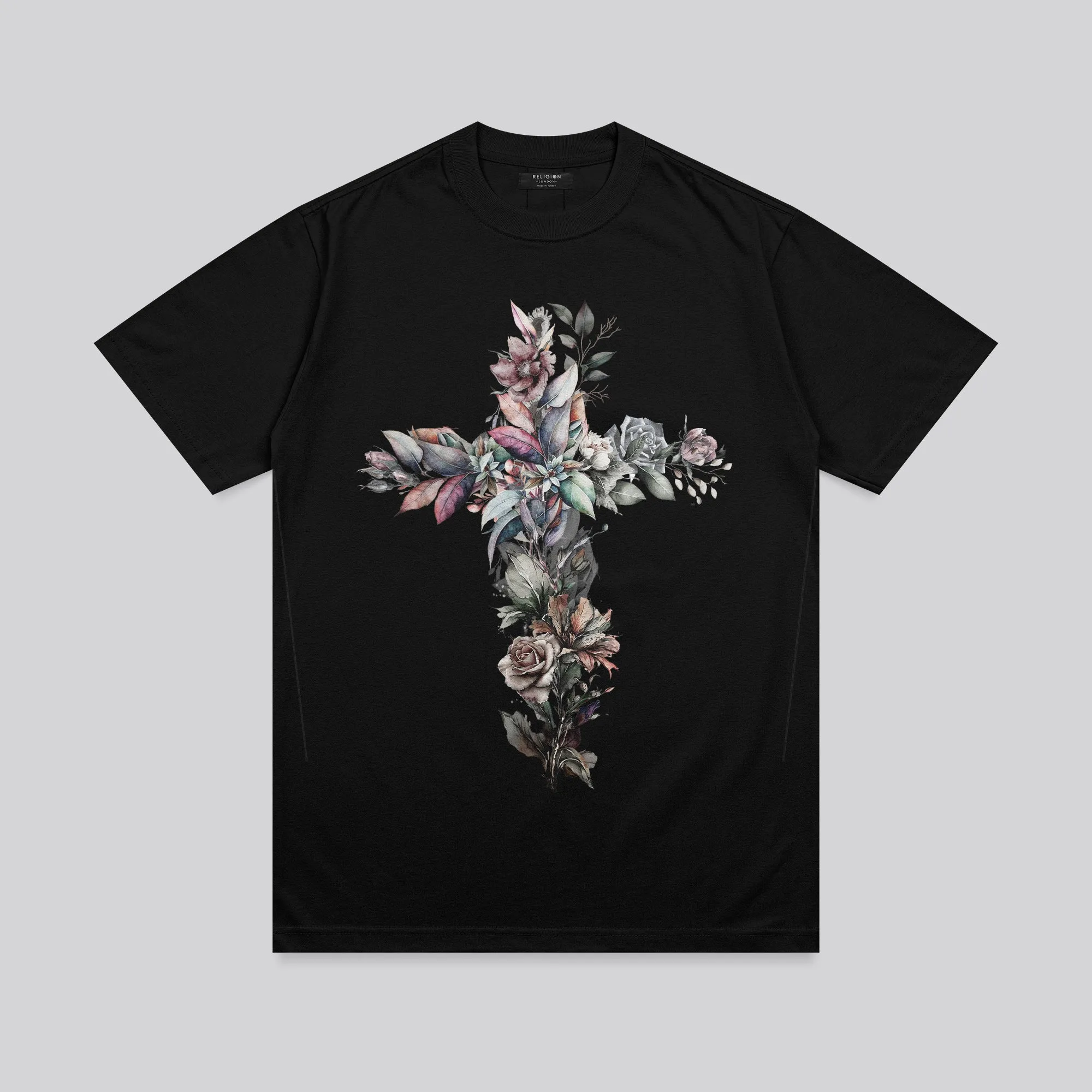 CROSS BLACK BOTANICAL T-SHIRT