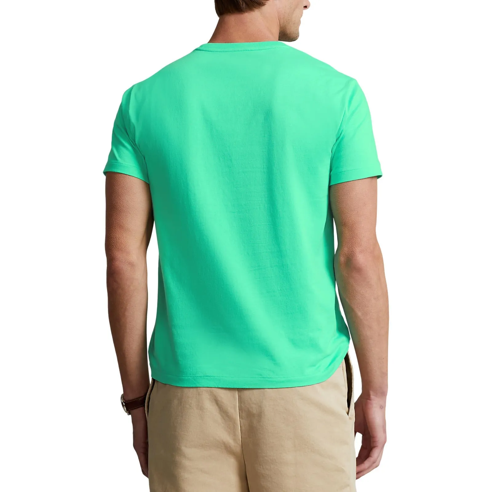 Custom Slim Fit Jersey Crewneck T-Shirt - Sunset Green