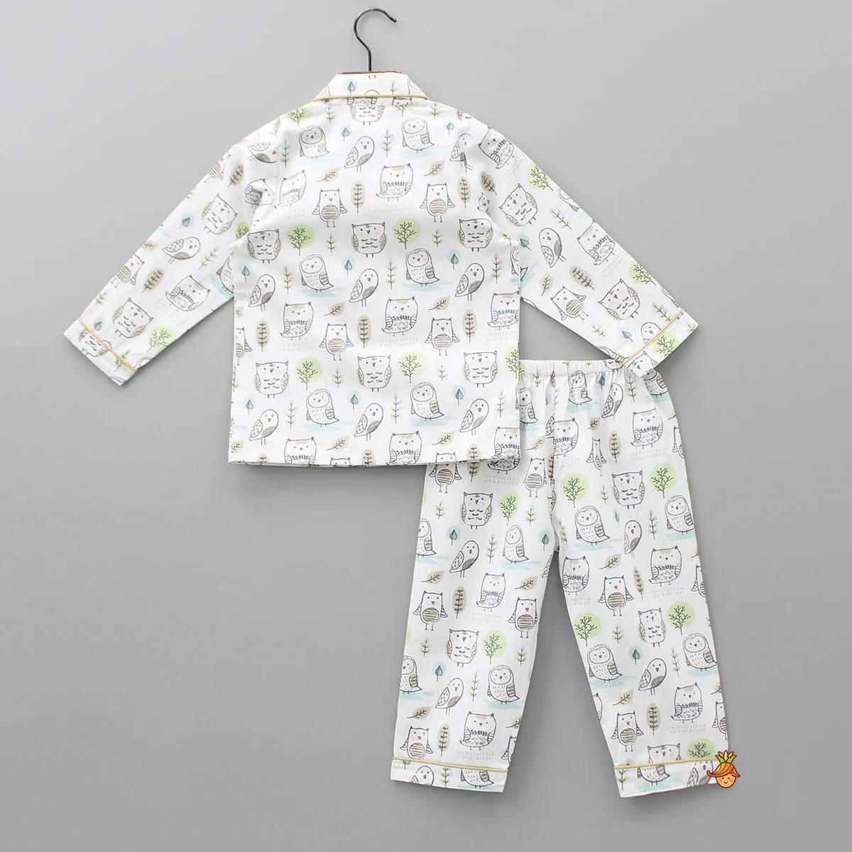 Cute Owl Printed Sleepwear