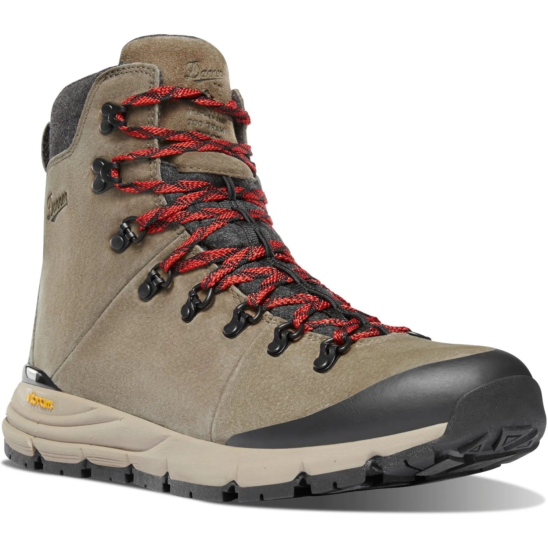 Danner Men's Arctic 600 7" WP 200G Side-Zip Hiking Boot- Brown- 67338