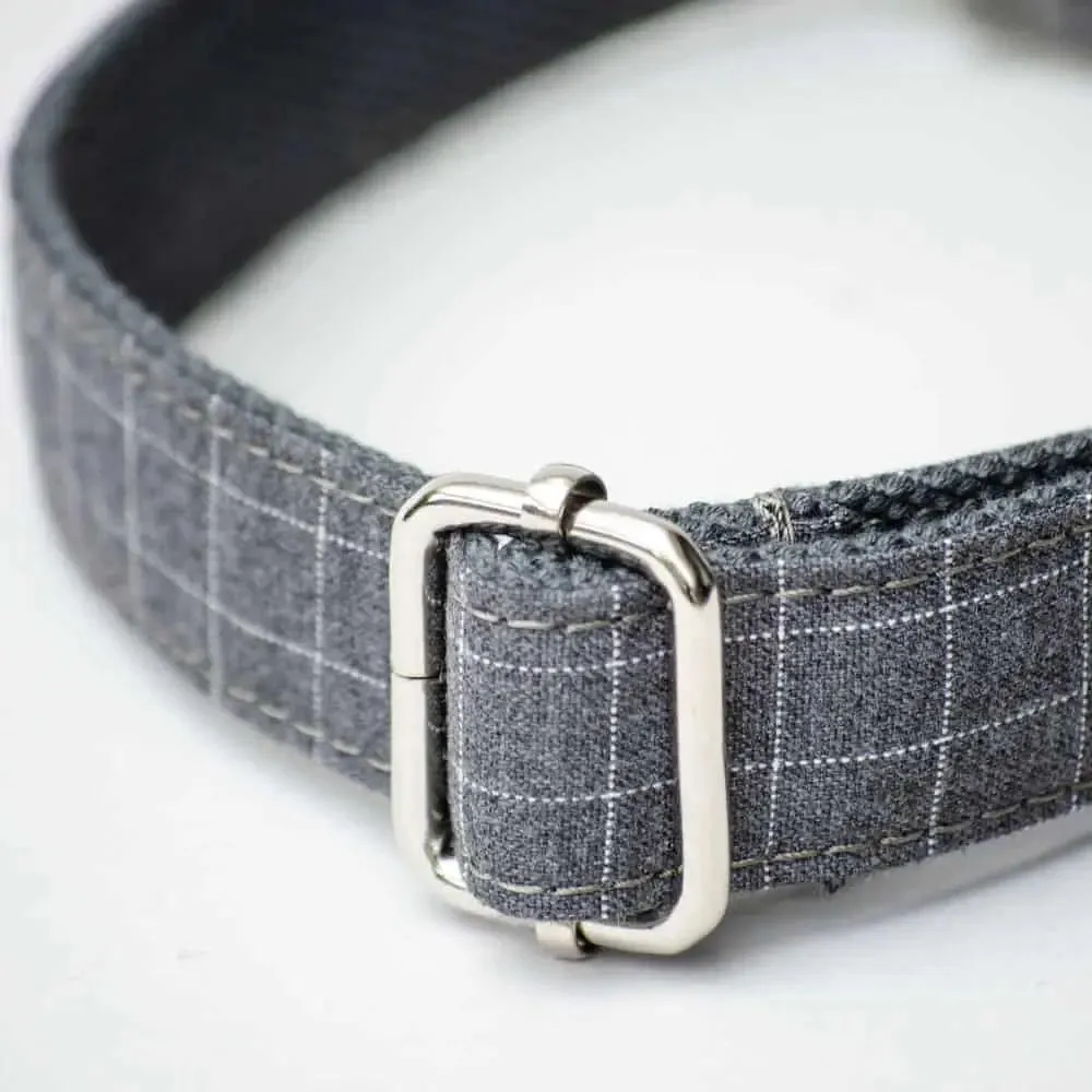 Das vornehme Halsband "Business Grey"