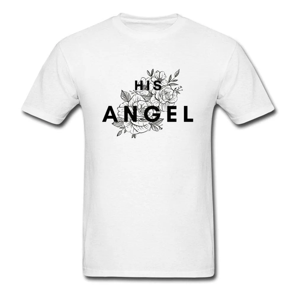 Demon And Angel White Couple T-Shirts