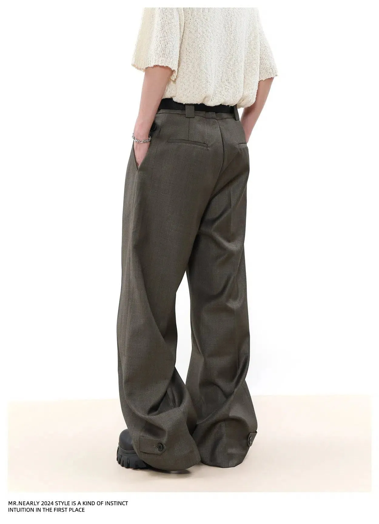 Drape Pleated Trousers