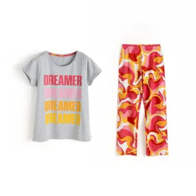 Dreamer Short Sleeve Straight Leg PJs