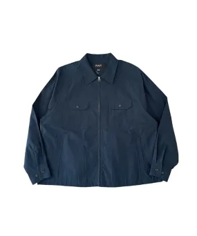 DRY ZIP-UP SWING SHIRT " NAVY CHECK"