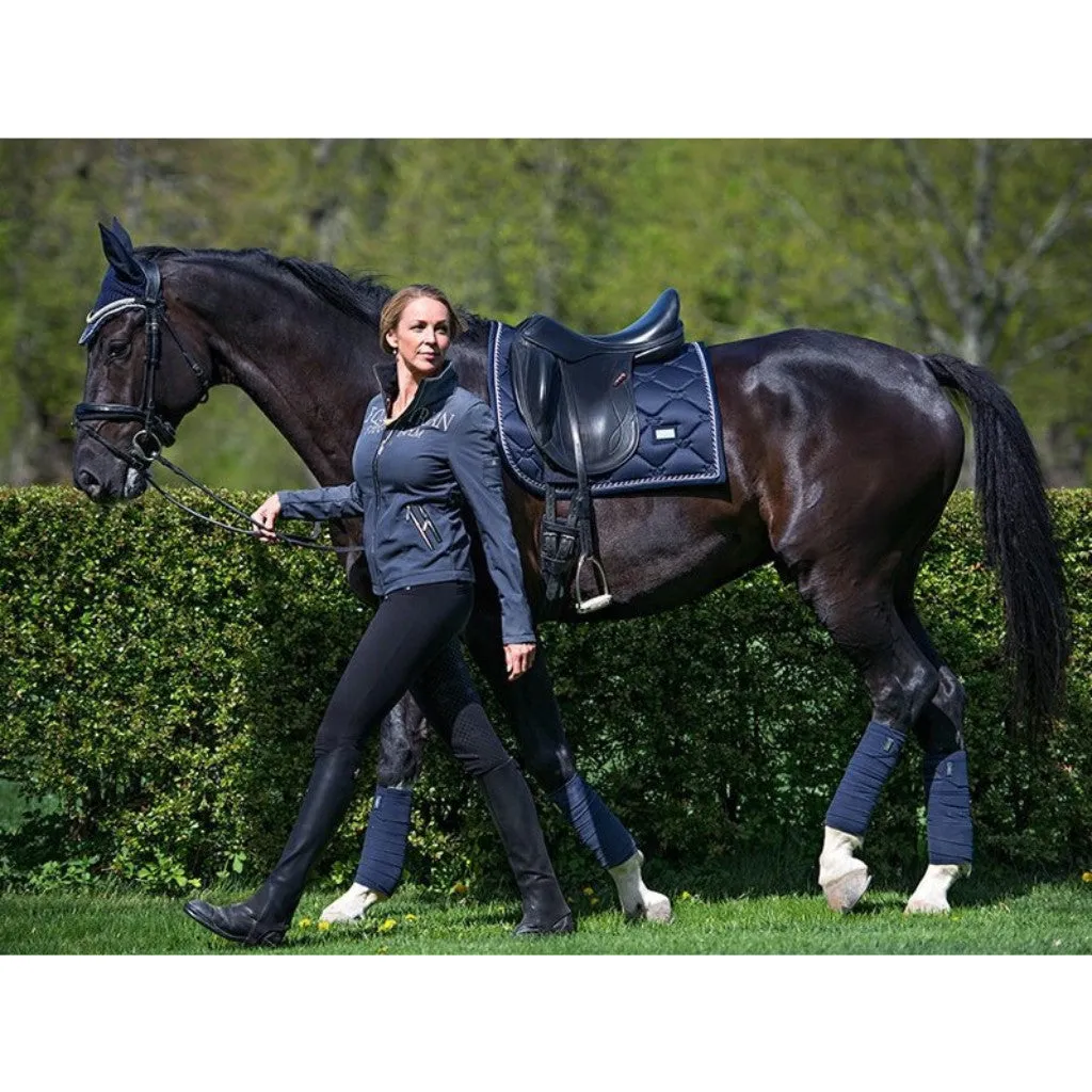 Equestrian Stockholm Dressage Saddle Pad Midnight Blue