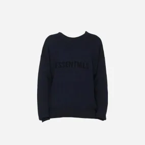 FEAR OF GOD ESSENTIALS X SSENSE KNIT SWEATER DARK NAVY