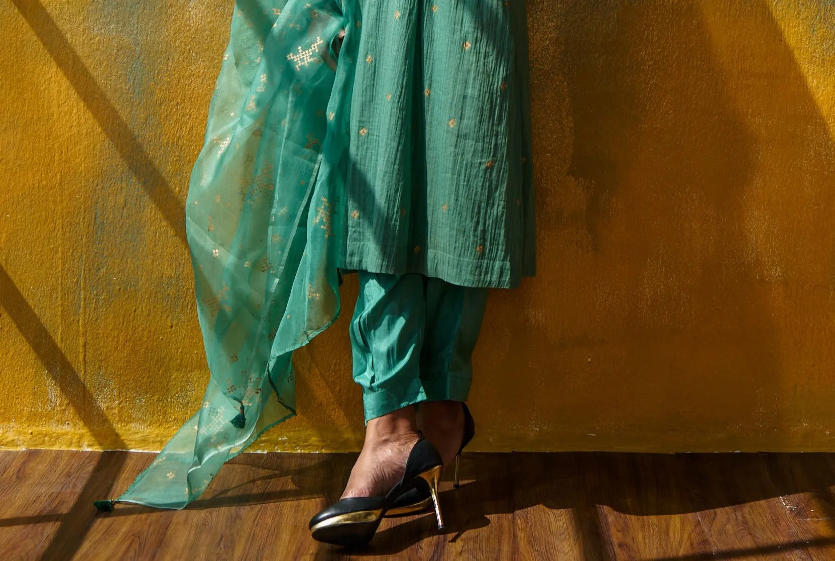 Festive Pleated Shalwar Pants