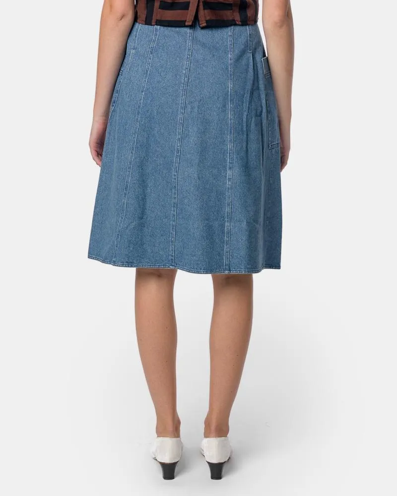 Fit-Flare Deetjens Skirt in Stonewash