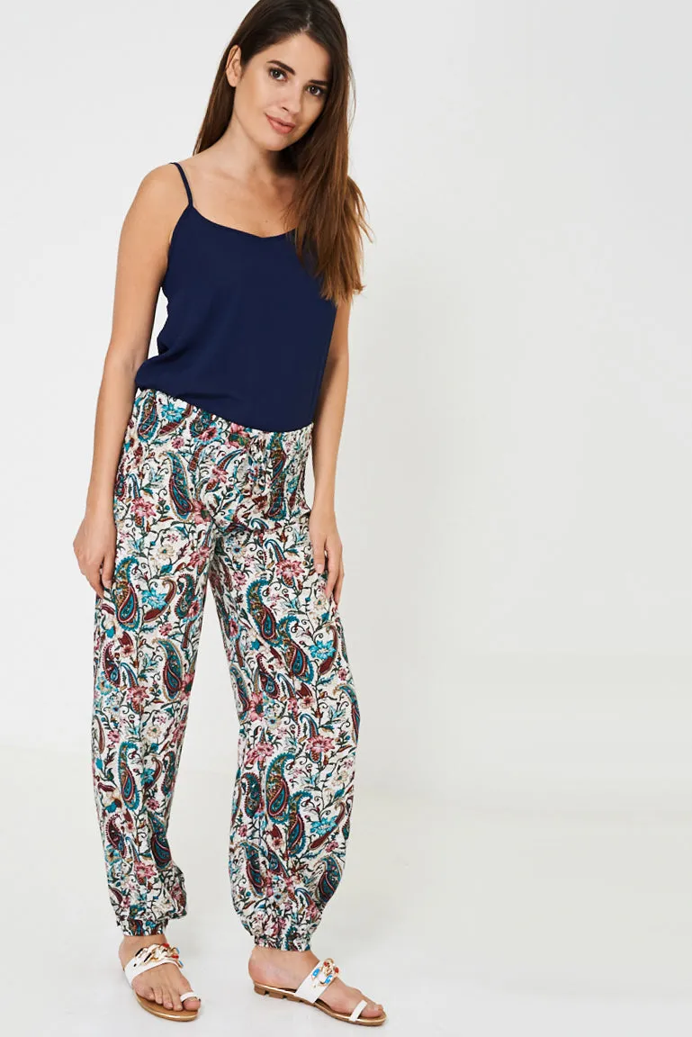 Floral Harem Trousers