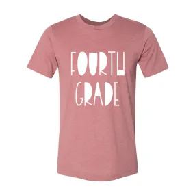 Fourth Grade Funky Font Tee