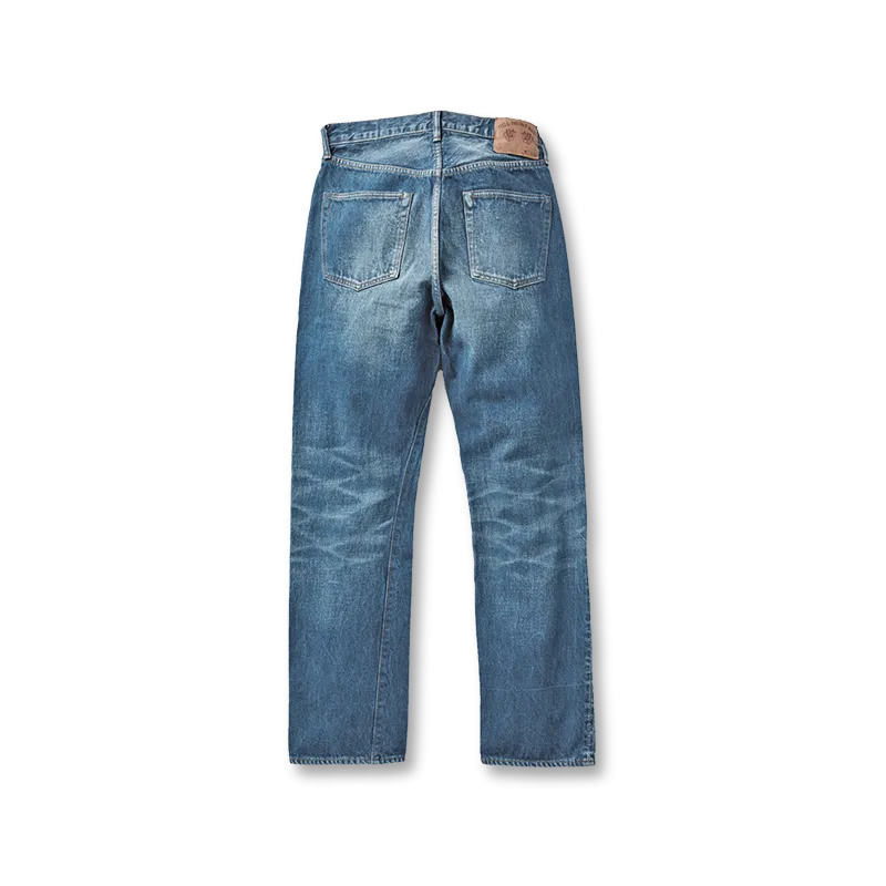 Fullcount & Co. 1102-FADE - Straight Denim - 13.7oz - Raw Indigo Blue