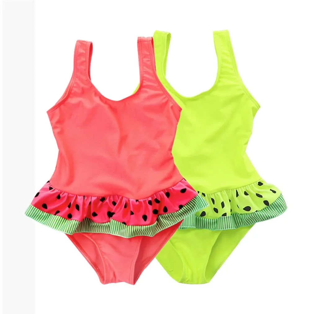 Girls Watermelon One Piece Swimwear - ONLY 4 LEFT !!!