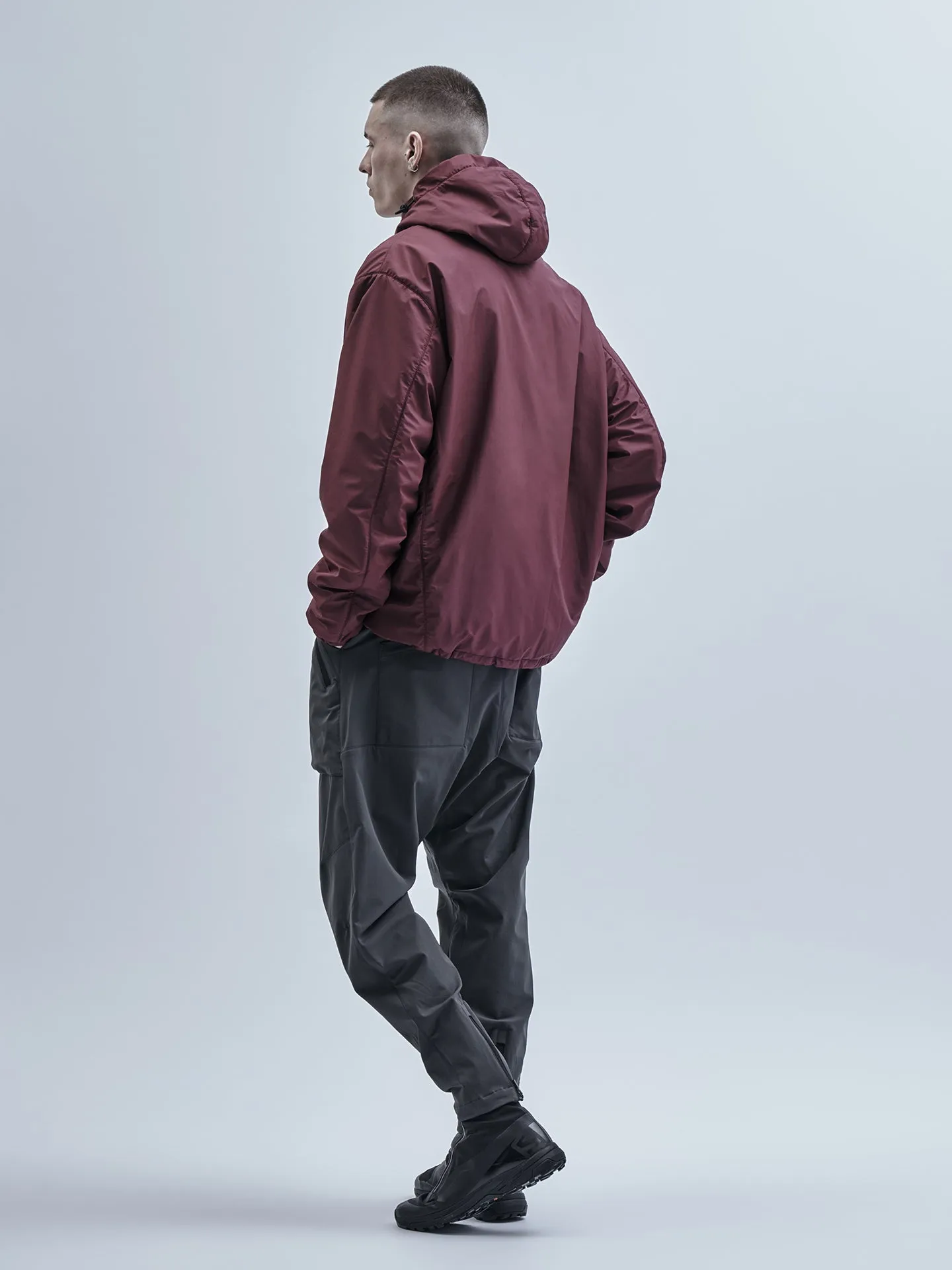 gurutze insulated hoodie burgundy