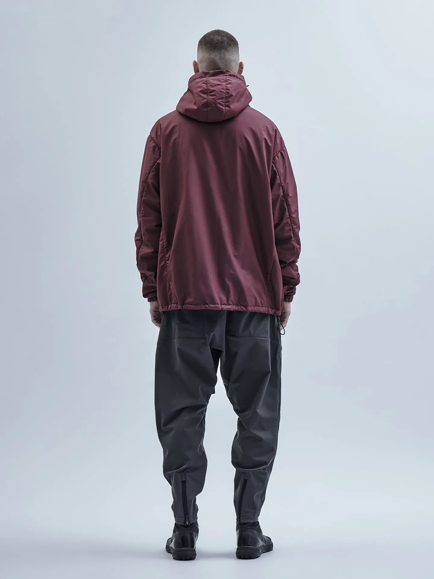 gurutze insulated hoodie burgundy