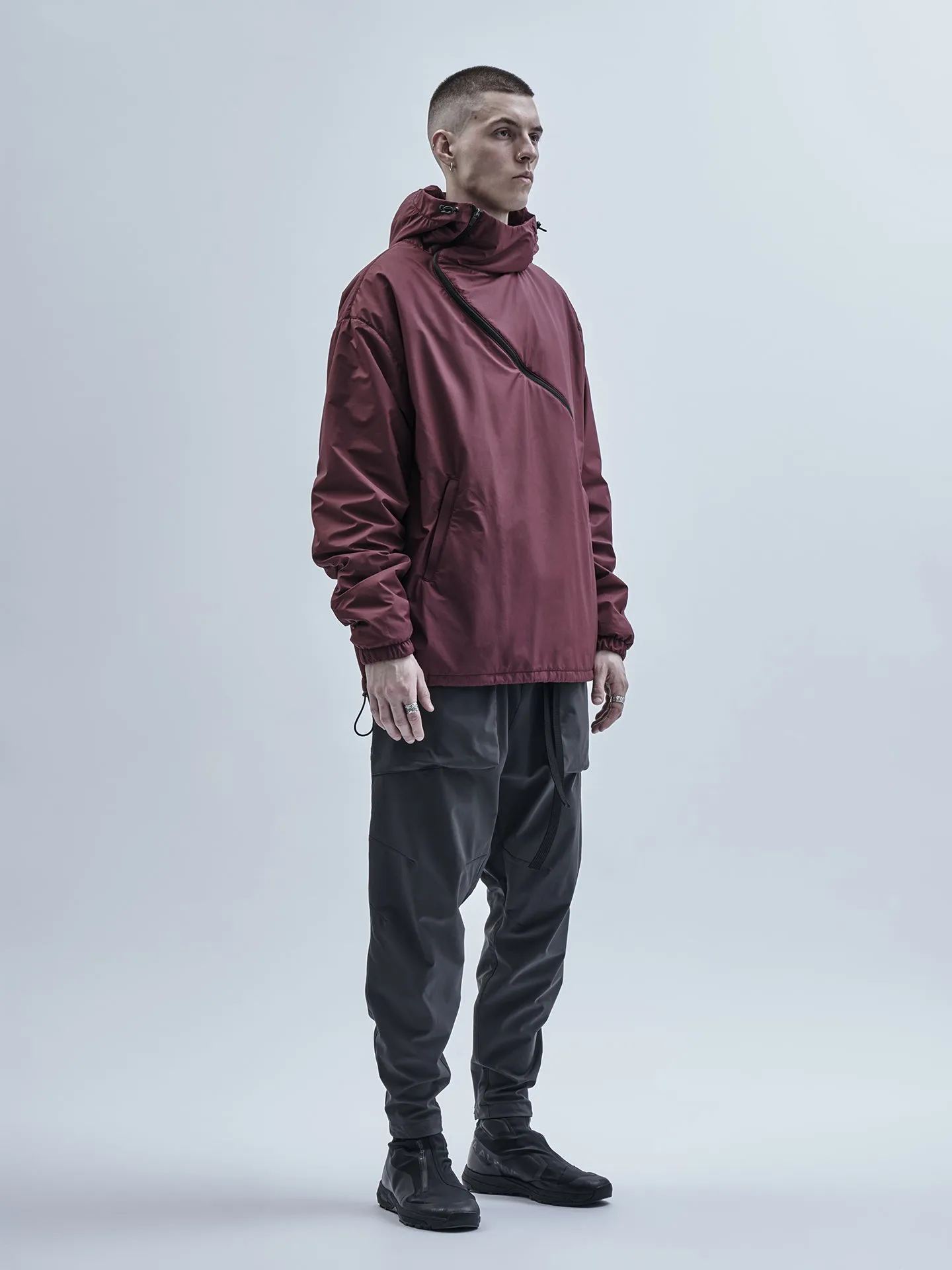 gurutze insulated hoodie burgundy