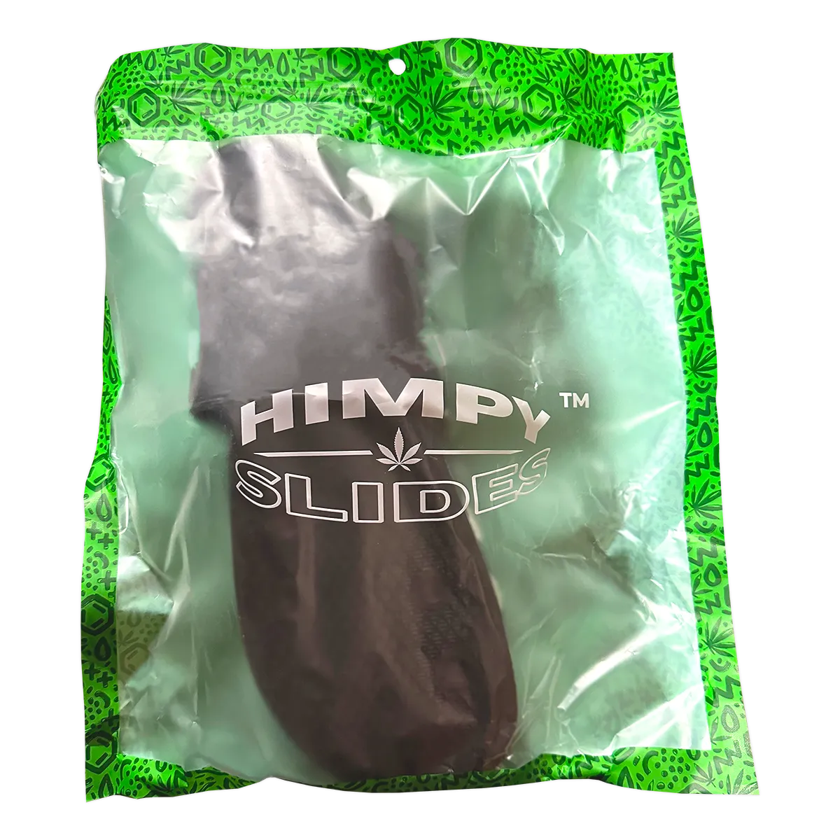 Himpy Slides - Mens Cookies and Cream Black Sandal - 1 Pair Per Pack