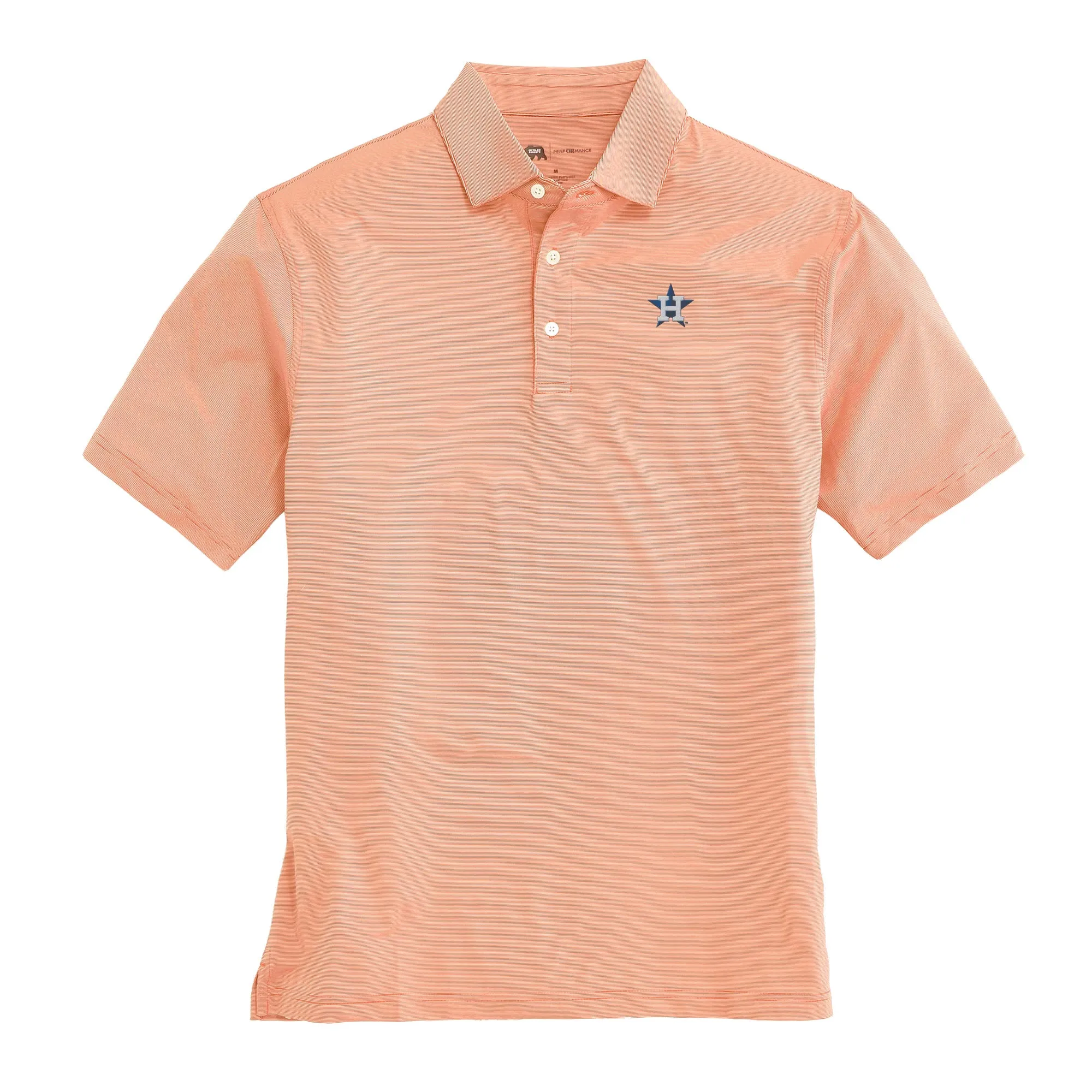 Houston Astros Hairline Stripe Performance Polo