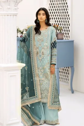 Imrozia Embellished Organza Pakistani Party Wear Suit Zebaish IMR196