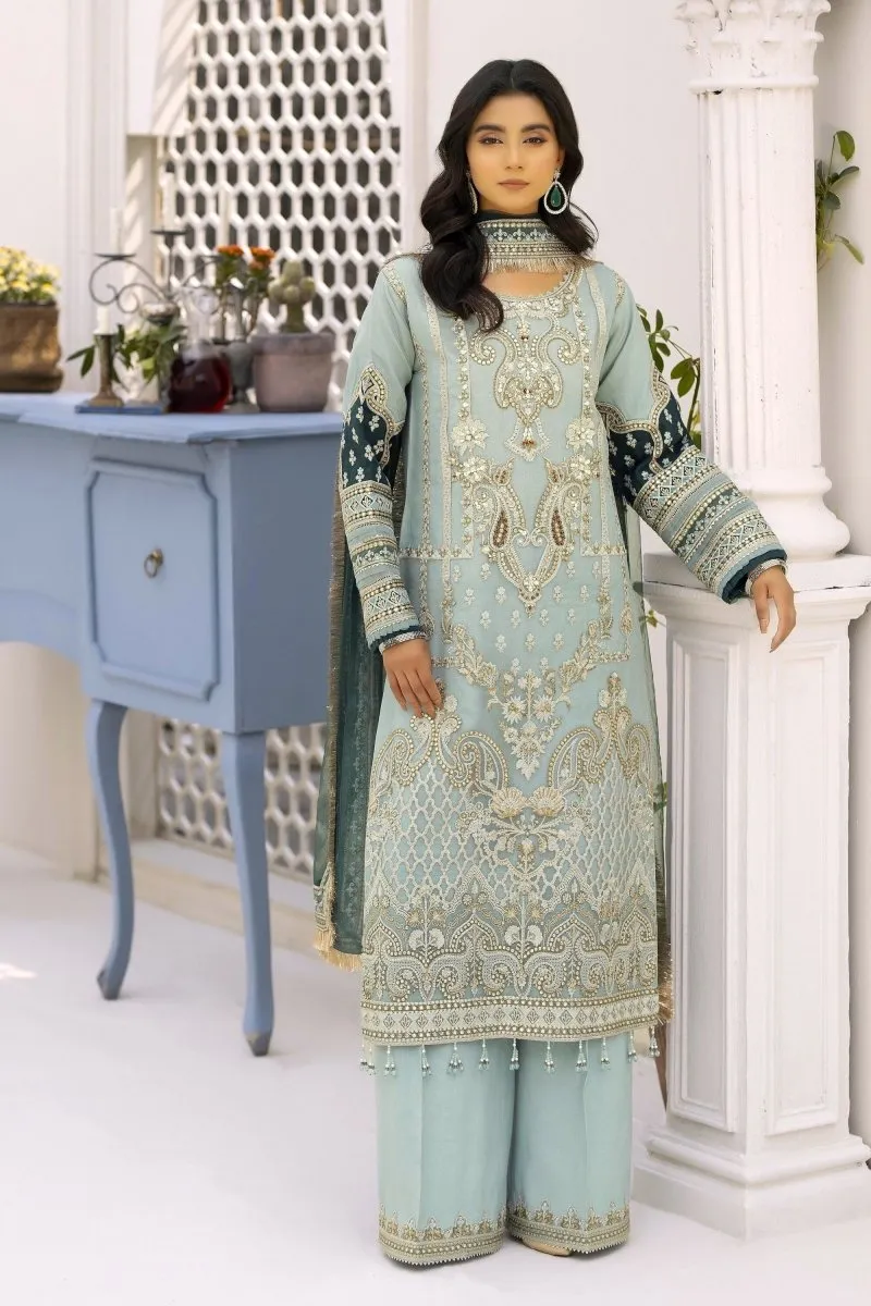 Imrozia Embellished Organza Pakistani Party Wear Suit Zebaish IMR196