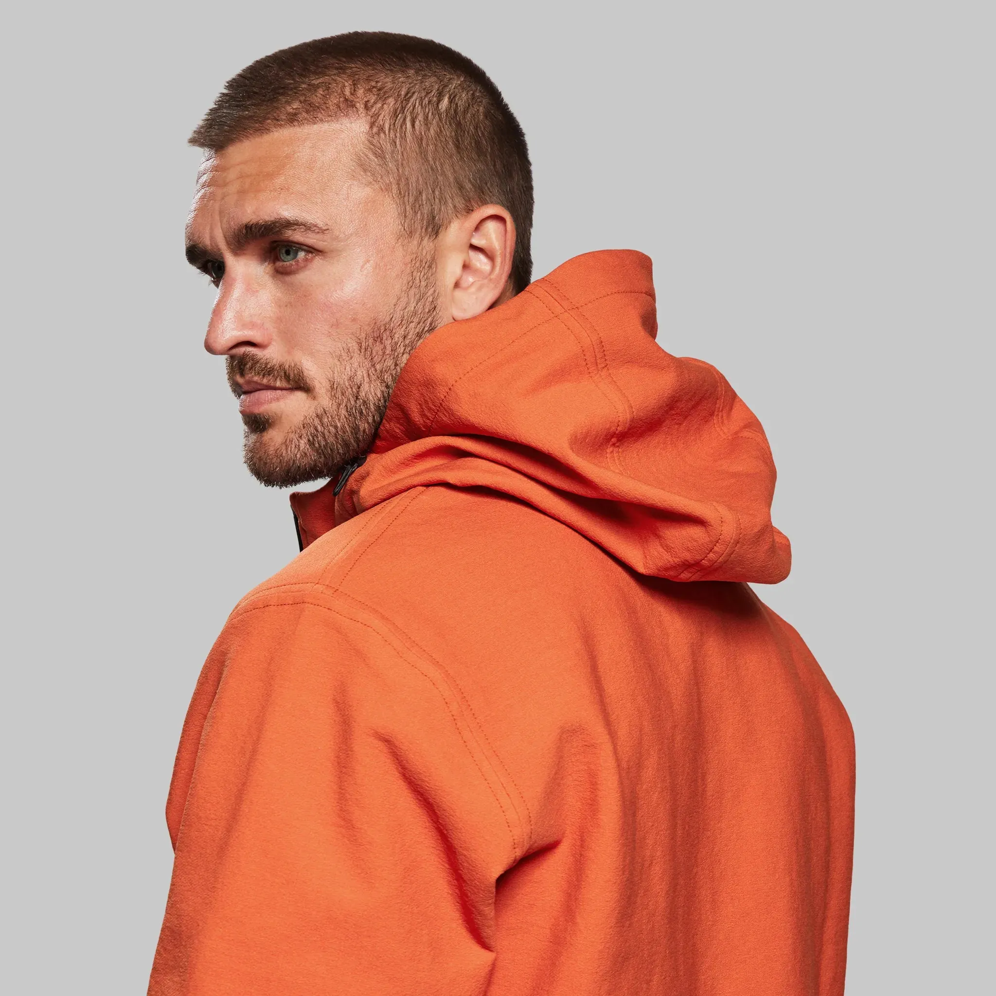 Indestructible Hooded Jacket. International Orange edition