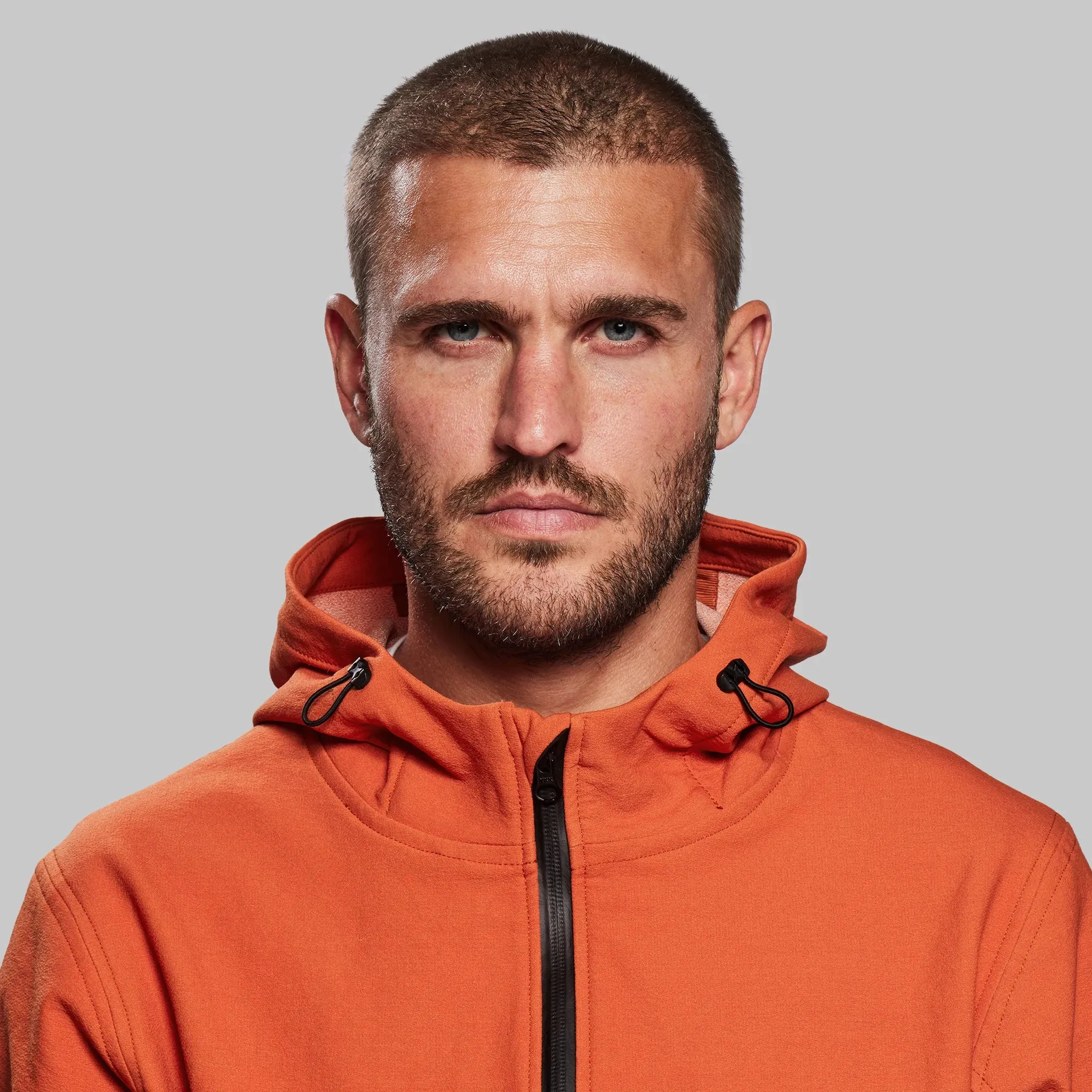 Indestructible Hooded Jacket. International Orange edition