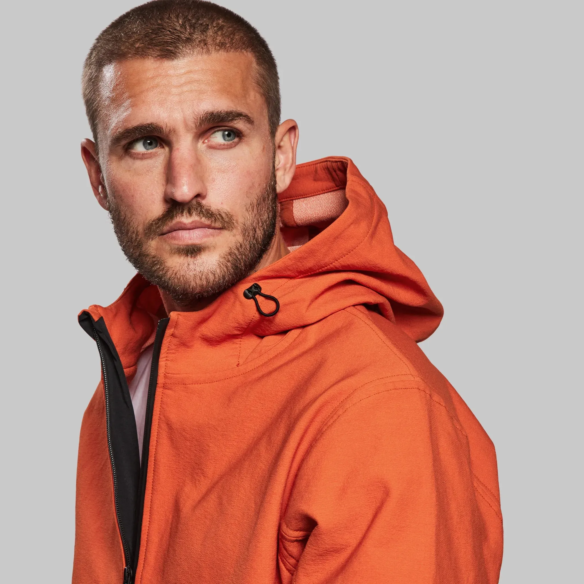 Indestructible Hooded Jacket. International Orange edition