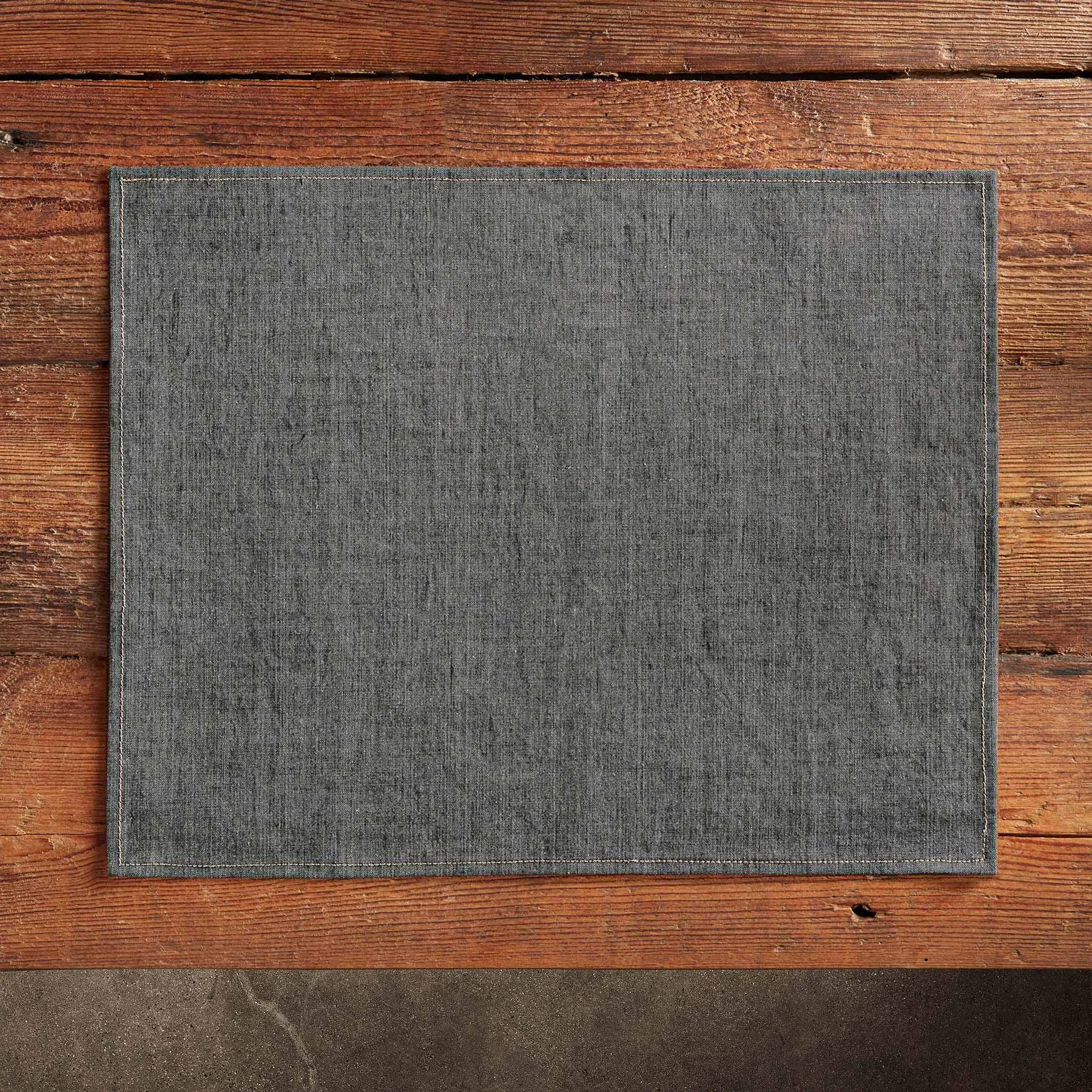 Indigo Denim Placemat - Charcoal Denim