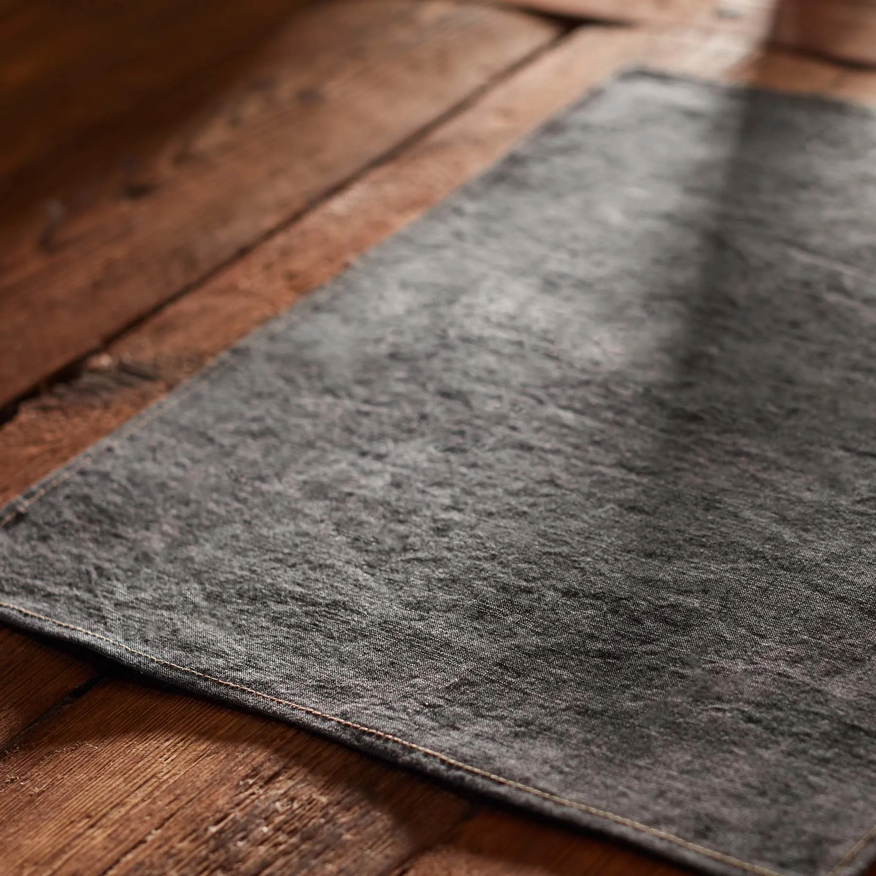 Indigo Denim Placemat - Charcoal Denim