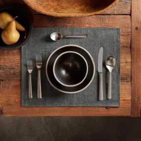 Indigo Denim Placemat - Charcoal Denim