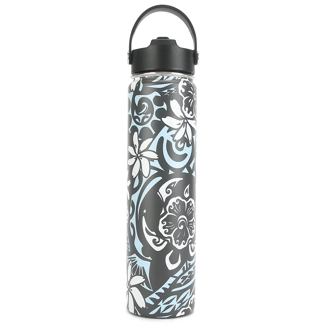 Insulated Water Bottle 24oz Honu Grey