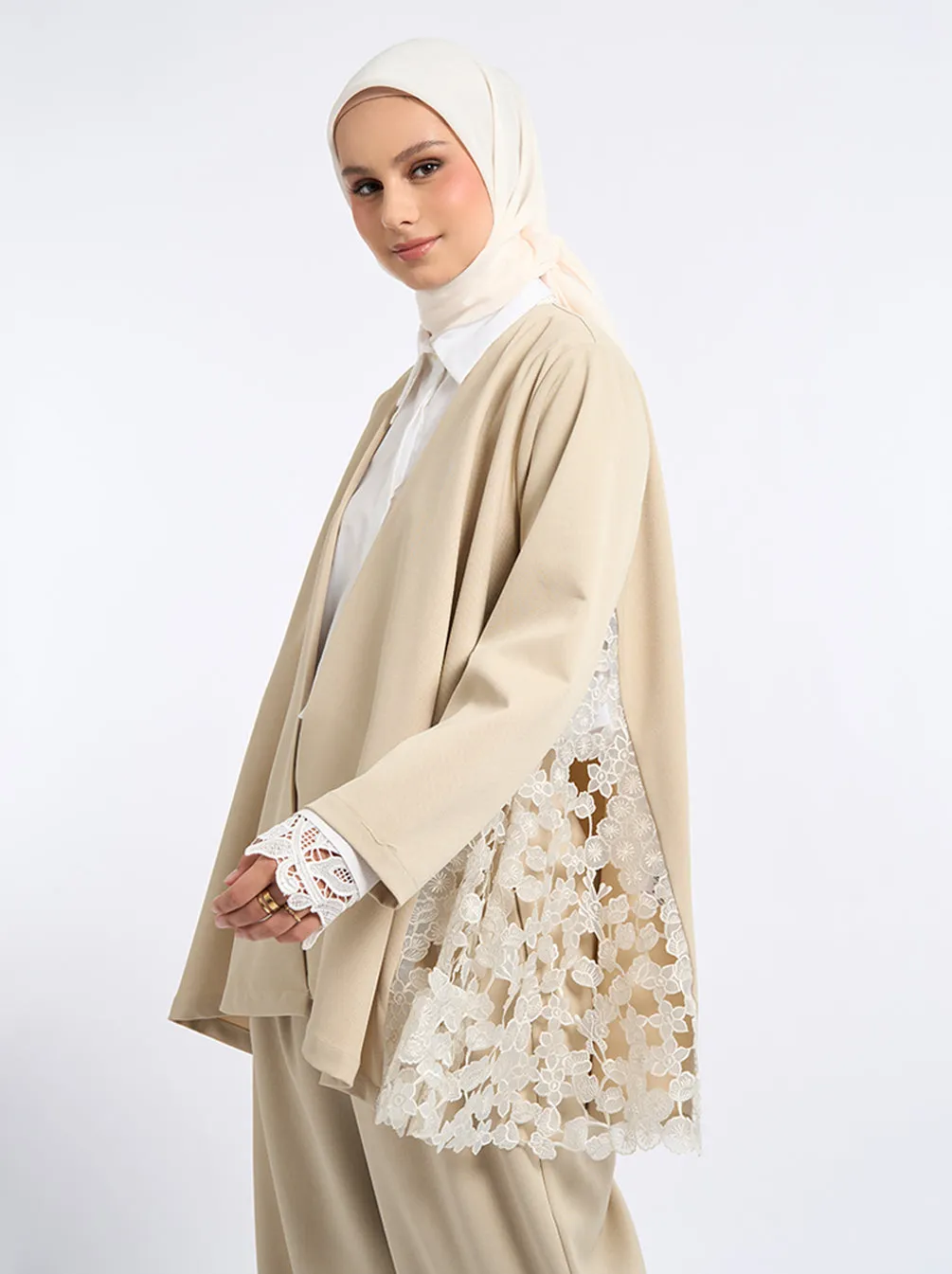 KALA EMBROIDERY OUTER BEIGE