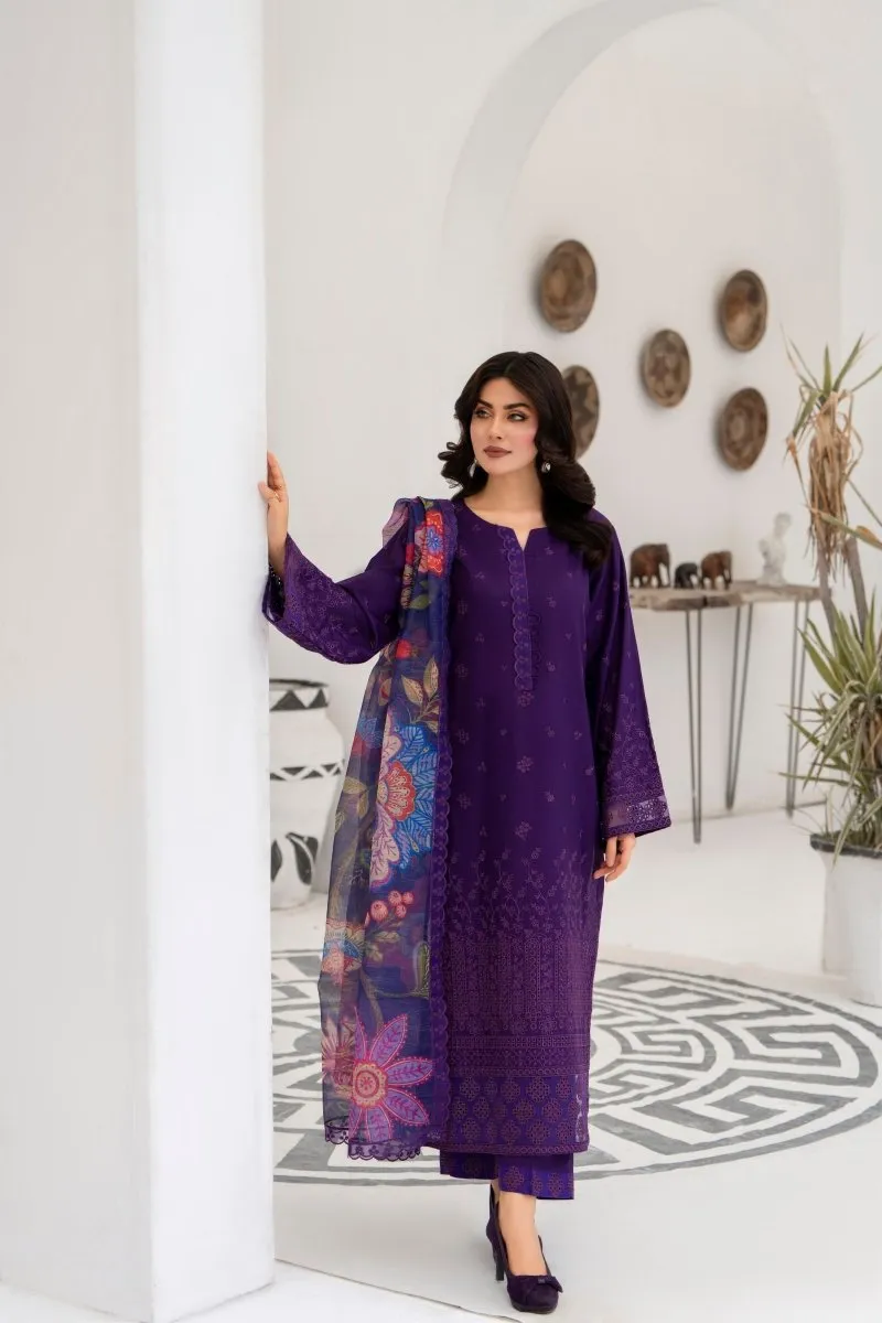 Karma Embroidered Chikankari Cotton Lawn Suit KAR125