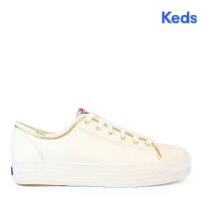 Keds Women's Triple Kick RPC Blossom Sneaker White/Multi (WF67940)