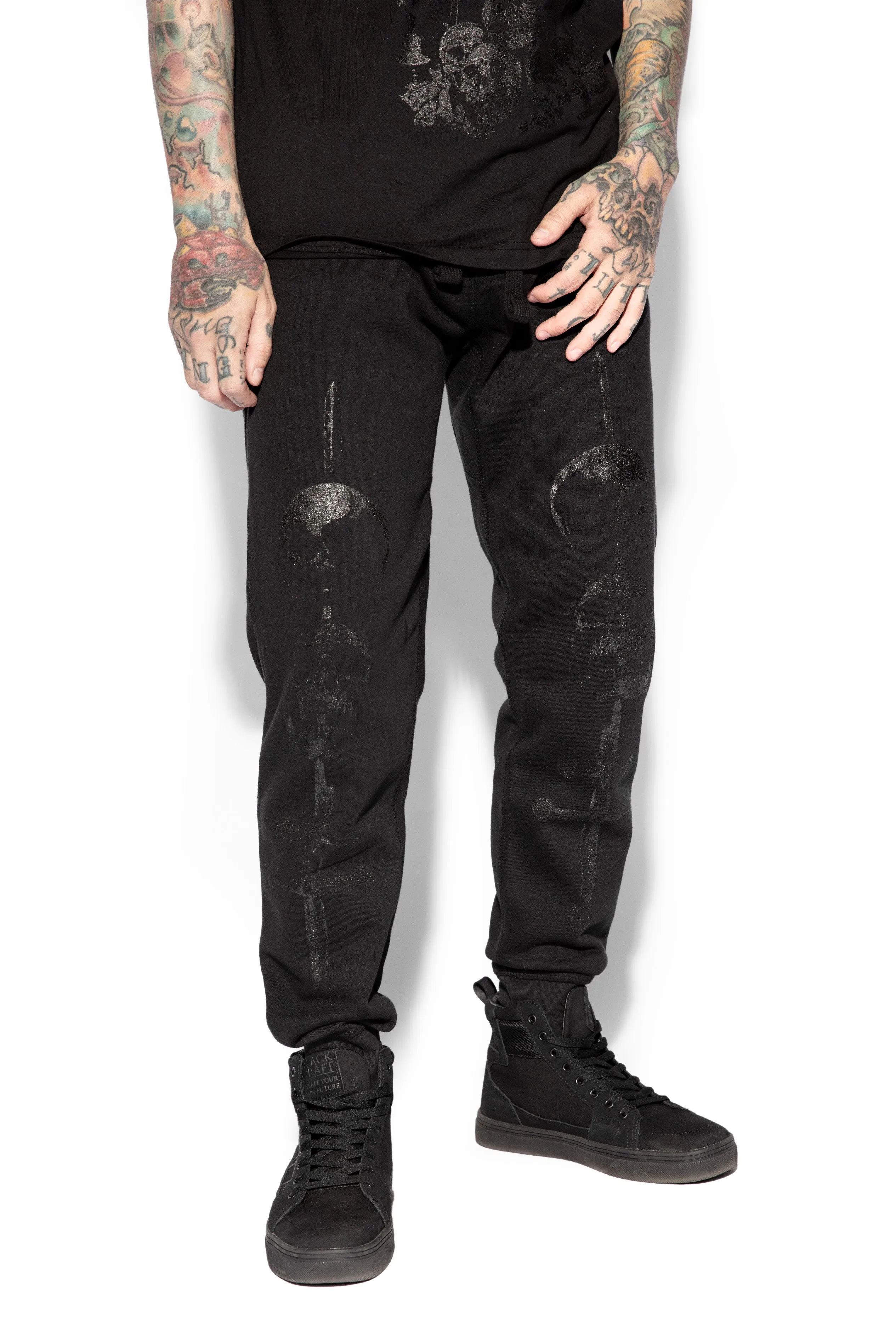 Black Leviathan Sword Graphic Joggers