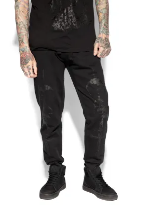 Black Leviathan Sword Graphic Joggers